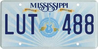 MS license plate LUT488