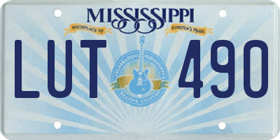 MS license plate LUT490