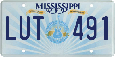 MS license plate LUT491