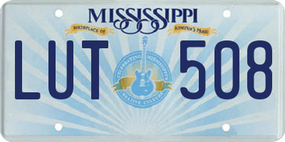 MS license plate LUT508