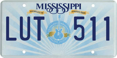 MS license plate LUT511