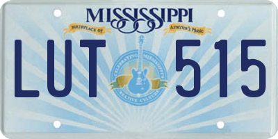 MS license plate LUT515