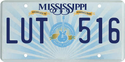 MS license plate LUT516