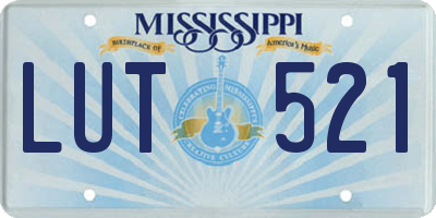 MS license plate LUT521