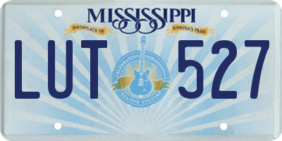 MS license plate LUT527