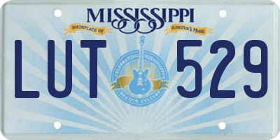 MS license plate LUT529