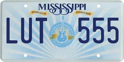MS license plate LUT555