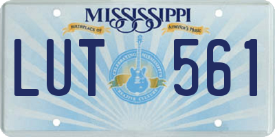 MS license plate LUT561