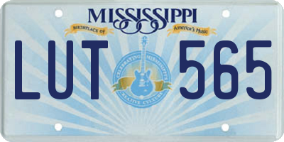 MS license plate LUT565