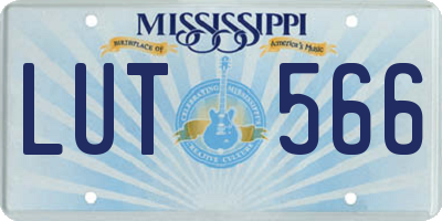 MS license plate LUT566