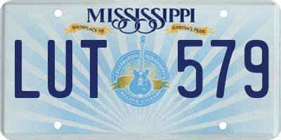 MS license plate LUT579