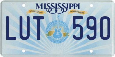 MS license plate LUT590