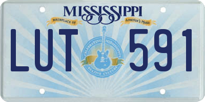 MS license plate LUT591