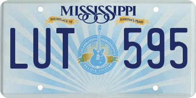 MS license plate LUT595