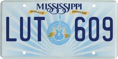 MS license plate LUT609