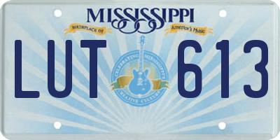 MS license plate LUT613