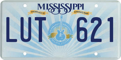MS license plate LUT621