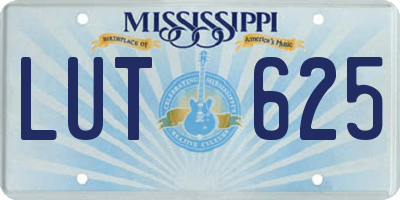 MS license plate LUT625