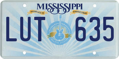 MS license plate LUT635