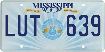 MS license plate LUT639