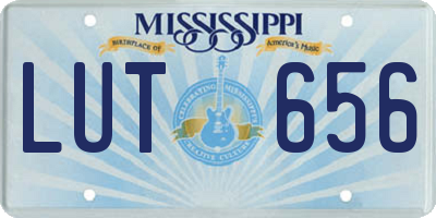 MS license plate LUT656
