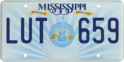 MS license plate LUT659