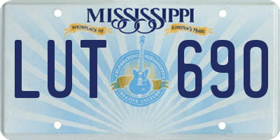 MS license plate LUT690