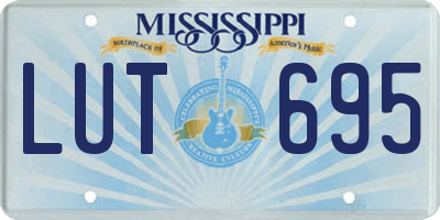 MS license plate LUT695