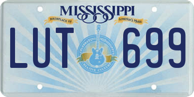 MS license plate LUT699