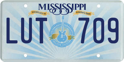 MS license plate LUT709
