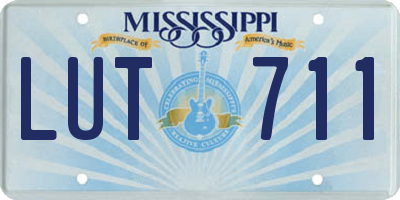 MS license plate LUT711
