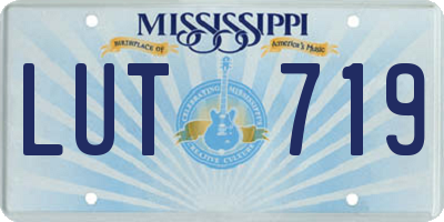 MS license plate LUT719