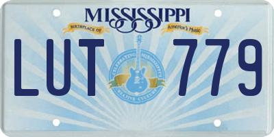 MS license plate LUT779