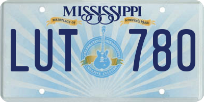 MS license plate LUT780