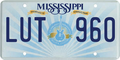 MS license plate LUT960