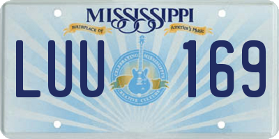 MS license plate LUU169