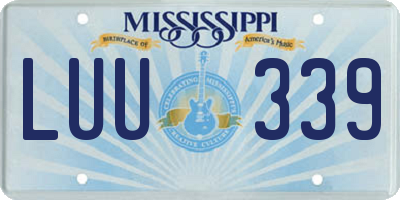 MS license plate LUU339