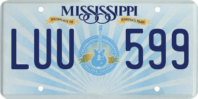 MS license plate LUU599