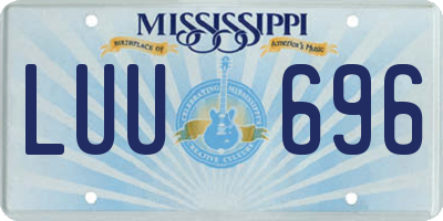 MS license plate LUU696