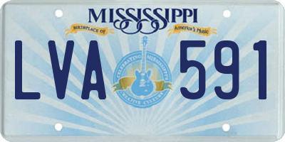 MS license plate LVA591