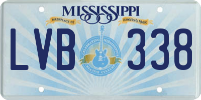 MS license plate LVB338