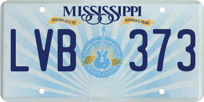 MS license plate LVB373