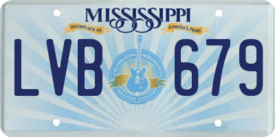 MS license plate LVB679