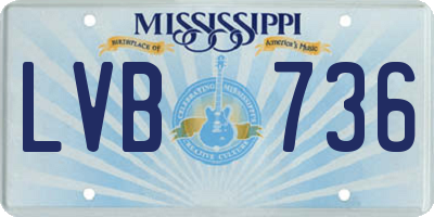 MS license plate LVB736