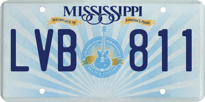 MS license plate LVB811