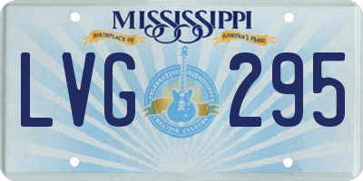 MS license plate LVG295