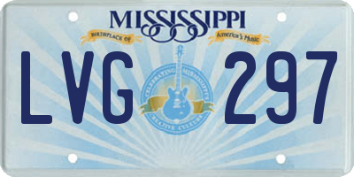 MS license plate LVG297