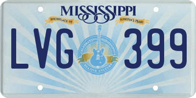 MS license plate LVG399