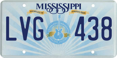 MS license plate LVG438