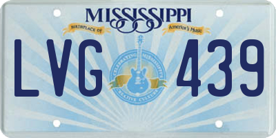 MS license plate LVG439